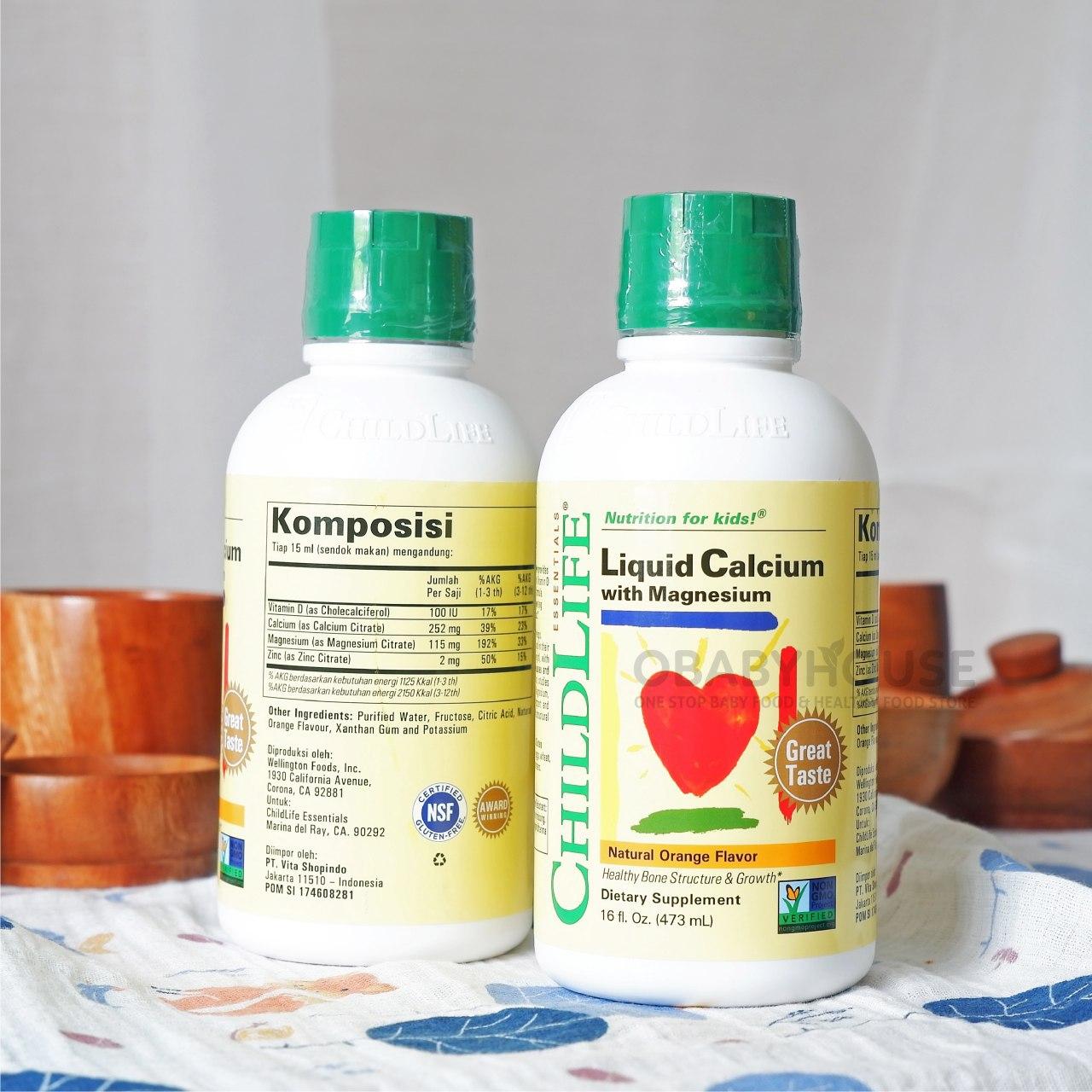 Childlife Liquid Calcium With Magnesium 473 ml Obabyhouse