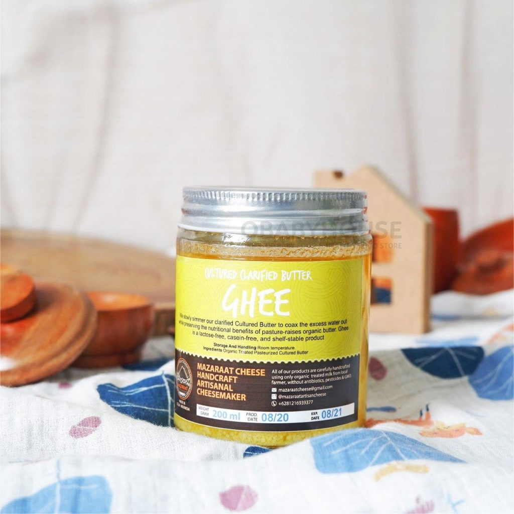 Mazaraat Organic Clarified Butter Ghee 200 gr Obabyhouse