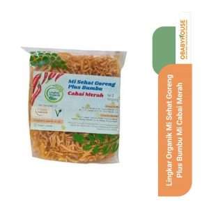 Lingkar Organik Mi Sehat Goreng Plus Bumbu Mi Cabai Merah