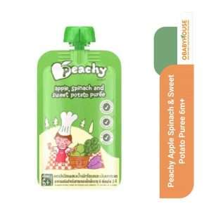 Peachy Apple Spinach & Sweet Potato Puree 6m+
