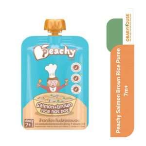 Peachy Salmon Brown Rice Puree 7m+