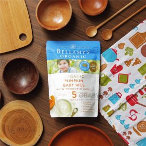 Bellamy's Organic Pumpkin Baby Rice With Prebiotic (GOS) 5+ months 125 g