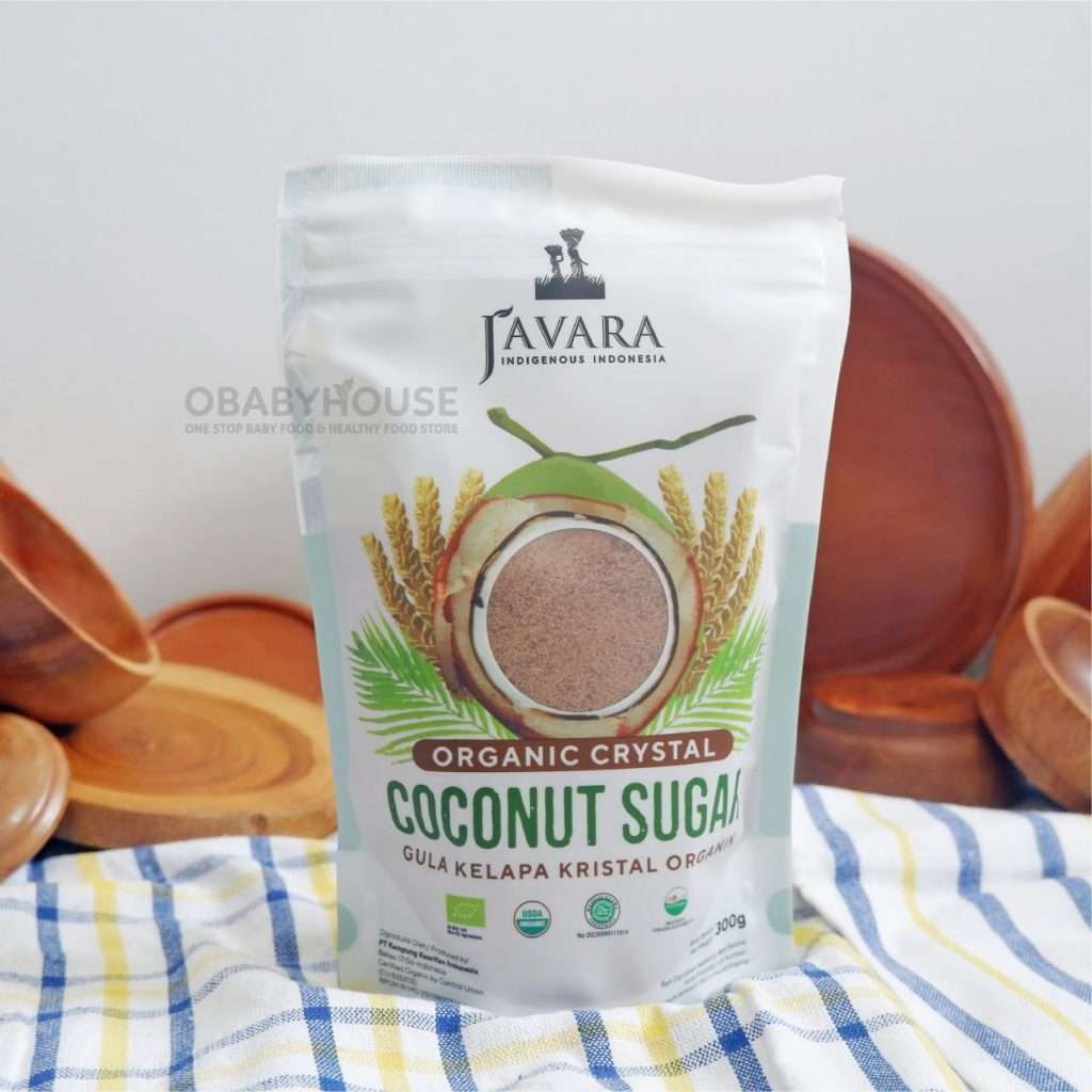 Javara Organic Crystal Coconut Sugar Original (Pouch) 300 gr - Obabyhouse
