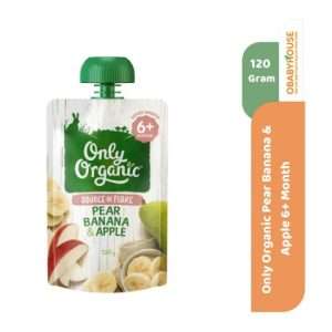 Only Organic Pear Banana & Apple 6+ month 120 gr