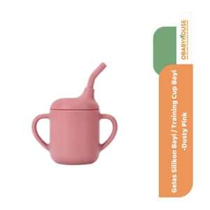 Gelas Silikon Bayi/ Training Cup Bayi - Dusty Pink