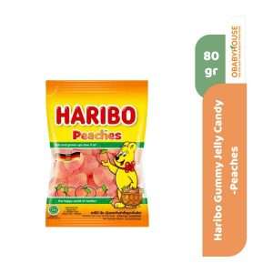 Haribo Gummy Jelly Candy 80 gr - Peaches