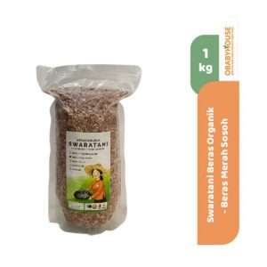 Swaratani Beras Organik 1 kg - Beras Merah Sosoh