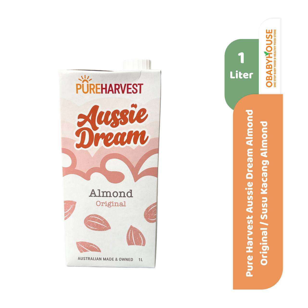 Pure Harvest Aussie Dream Almond Original 1L / Susu Kacang Almond