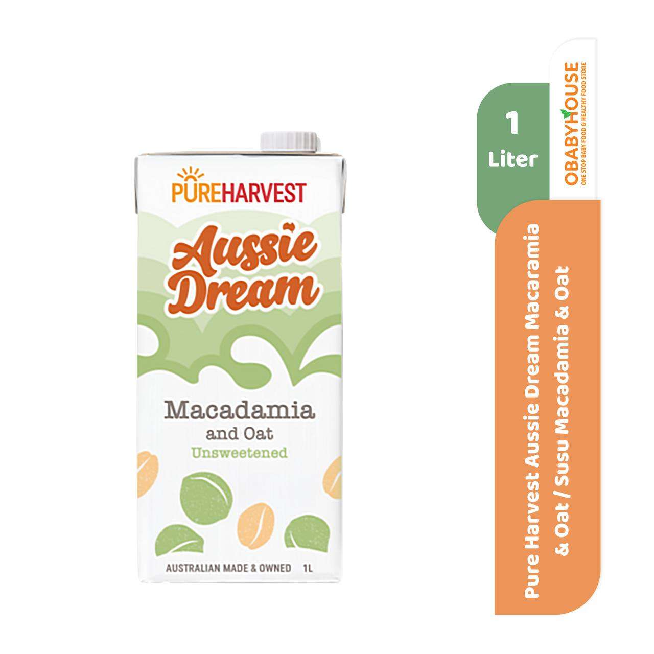 Pure Harvest Aussie Dream Macadamia & Oat 1L / Susu Macadamia & Oat