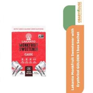 Lakanto Monkfruit Sweetener with Erythritol GOLDEN 1box 30 Sachet