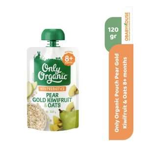 Only Organic Pouch Pear Gold Kiwifruit & Oats 8+ months 120 gr